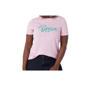 All Worthy Hunter McGrady Slub Knit Graphic out of office T-shirt